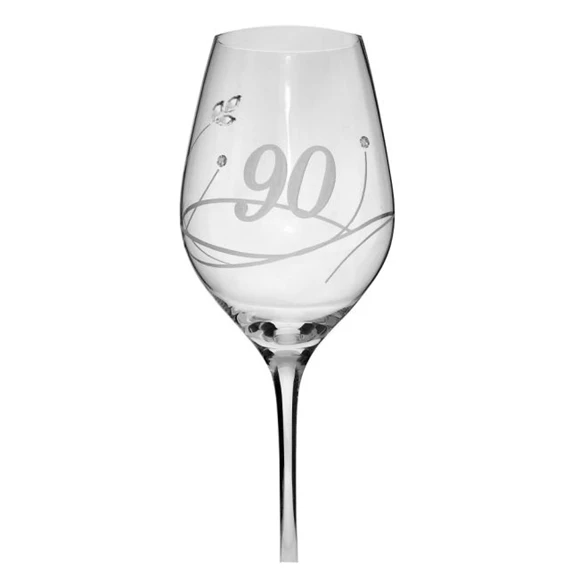 Boros pohár Swarovski kristállyal 360 ml 22,5x8 cm