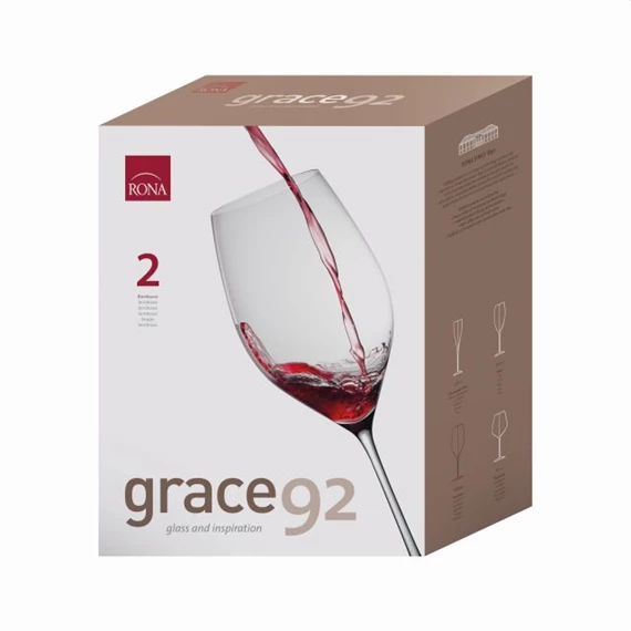 Boros pohár bordeaux GRACE 920 ml 10,5x28 cm S/2