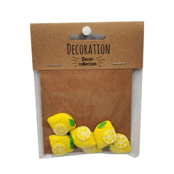 Citrom öntapadós 2,7x0,8x2 cm S/6