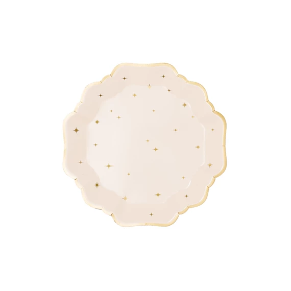 Papírtányér csillag, mix, 21 cm S/6