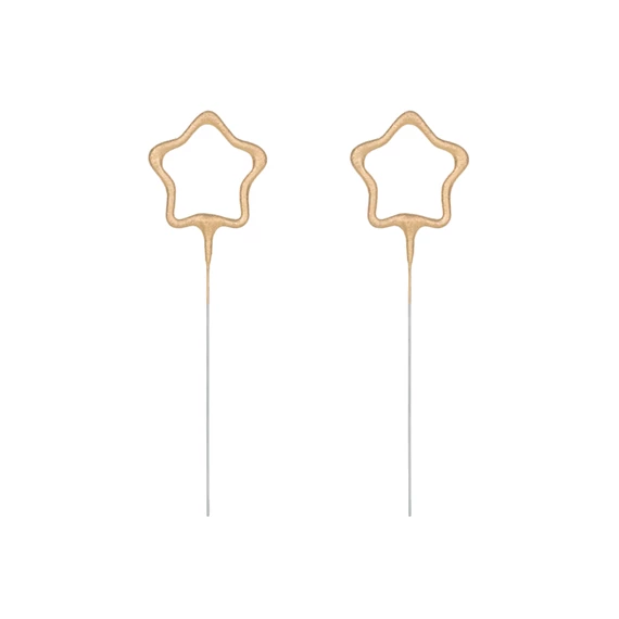 Csillagszóró csillag alakú arany 16,5 cm S/2