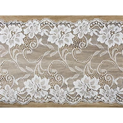 Csipke törtfehér 0,18 x 9 m