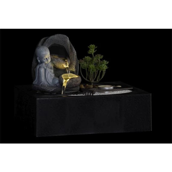 Csobogó LED-es Buddha 29x21x23 cm 2 féle