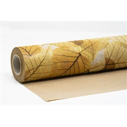 Csomagolópapír vízálló, levél mintás 750 mm x 25 m