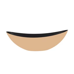 Kaspó csónak alakú 55x18x15 cm