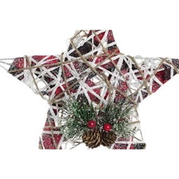 Csúcsdísz LED-es csillag 25x5x30 cm
