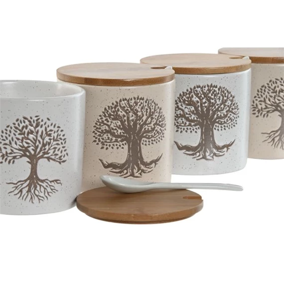 Cukortartó életfa mintás 9,5x9,5x9,5 cm 4 féle