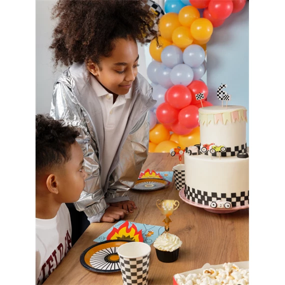 Cupcake dísz autók 12 cm S/4