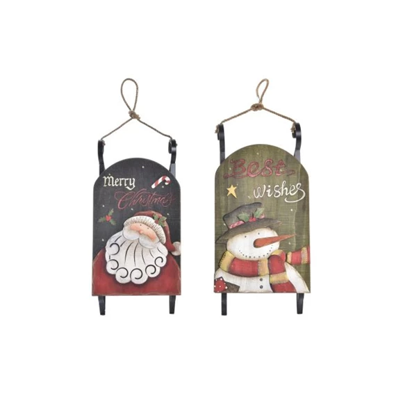 Dekoráció LED-es, akasztós 22x9,5x44 cm 2 féle