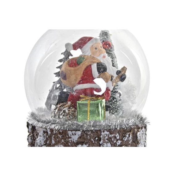 Dekoráció LED-es, akasztós mikulás 10x10x12,5 cm 2 féle