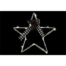 Dekoráció LED-es csillag 40x5x40 cm