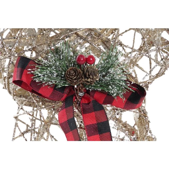 Dekoráció LED-es csillag 30x5x30 cm