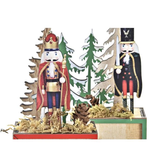 Dekoráció LED-es ház 8x6x32 cm 2 féle