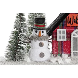 Dekoráció LED-es ház 38x15x21 cm