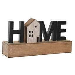 Dekoráció LED-es "Home felirat 34x8x17 cm