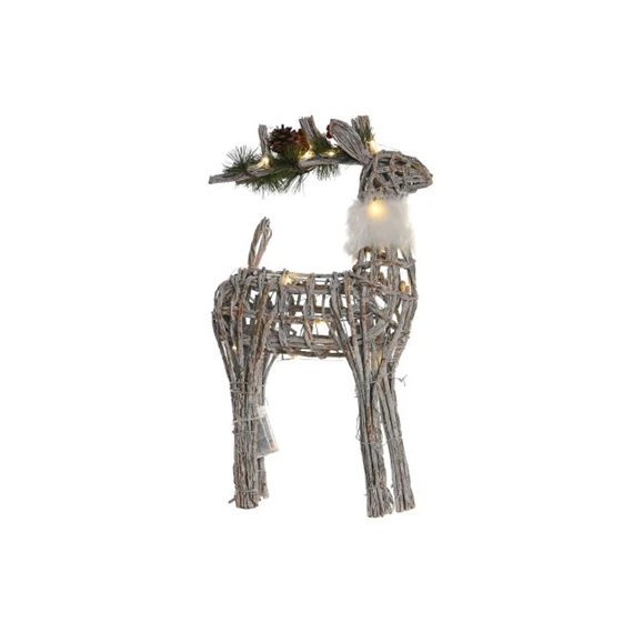 Dekoráció LED-es rénszarvas 33x14x60 cm