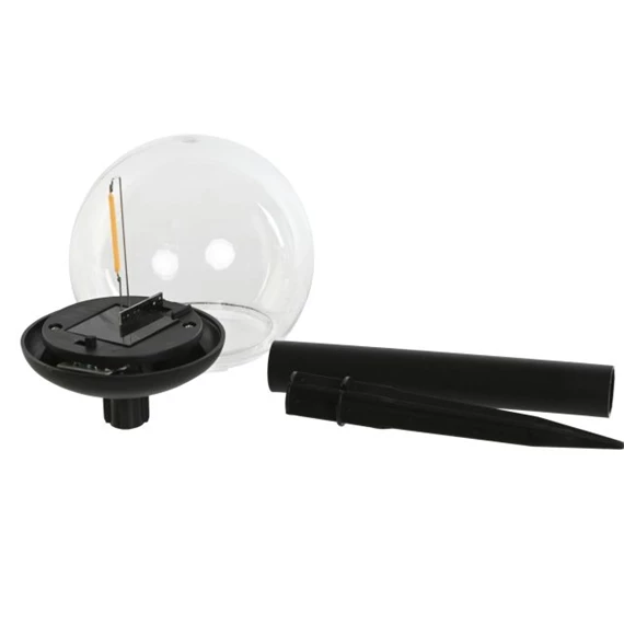 Dekoráció LED-es, szolár 10x10x35 cm