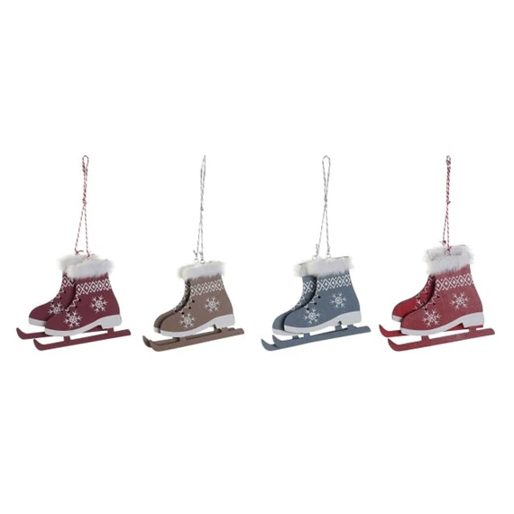 Dekoráció akasztós korcsolya 9,7x1x12 cm 4 féle