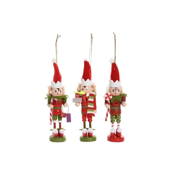 Dekoráció akasztós manók 8x8x12,5 cm S/3