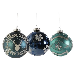 Dekoráció akasztós 8x8x9 cm 3 féle