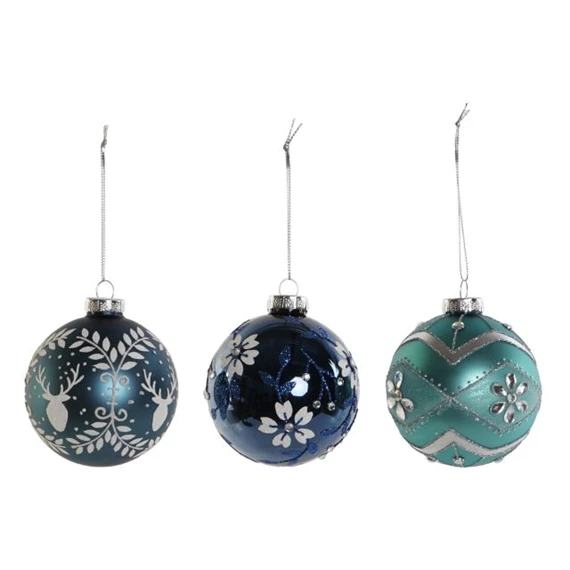 Dekoráció akasztós 8x8x9 cm 3 féle