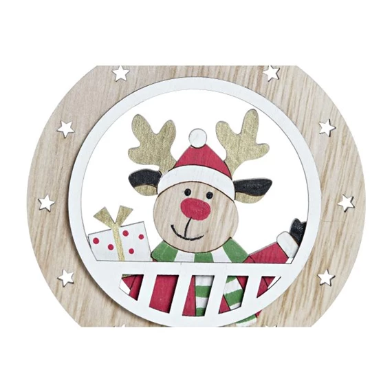 Dekoráció akasztós rénszarvas, mikulás 10x0,5x13 cm 2 féle