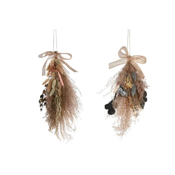 Dekoráció akasztós szárazvirág 40x10x20 cm 2 féle