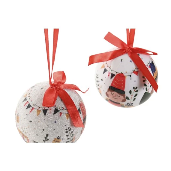 Dekoráció akasztós szett diótörő mintával 8x8x8 cm S/14