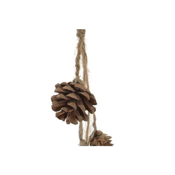 Dekoráció akasztós toboz 6x6x30 cm