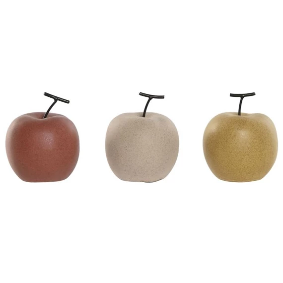 Dekoráció alma 9x9x11 cm 3 féle