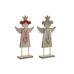 Dekoráció angyal, glitteres 13x4,5x26,5 cm 2 féle