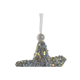 Dekoráció csillag akasztós 9x4x16 cm 2 féle