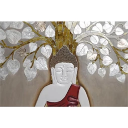 Dekoráció falra, Buddha 70x4x100 cm