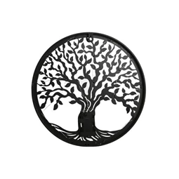 Dekoráció falra, LED-es fa 40x2x40 cm