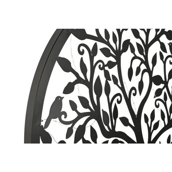 Dekoráció falra, LED-es fa 60x2x60 cm