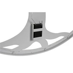 Dekoráció falra, LED-es fa minta 40x2x40 cm