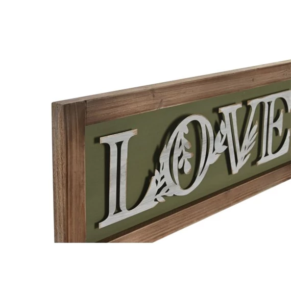 Dekoráció falra "Home" és "Love" felirattal 60x2x23 cm 2 féle
