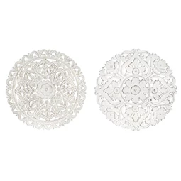 Dekoráció falra, Mandala 40x2x40 cm 2 féle