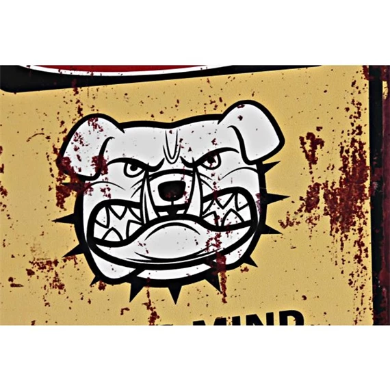 Dekoráció falra "Danger" felirattal  20x1x25 cm 2 féle