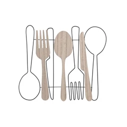 Dekoráció falra, evőeszköz 42x0,8x38 cm