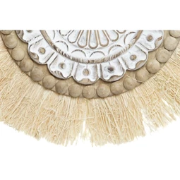 Dekoráció falra, fonott, bojtos 52x3,2x66 cm 2 féle