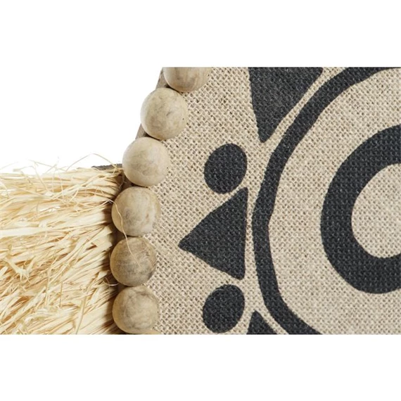 Dekoráció falra, fonott, bojtos 52x3,2x66 cm 2 féle