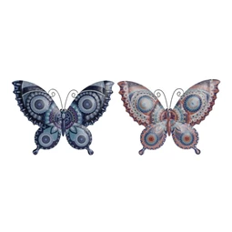Dekoráció falra, pillangó 30x1x23 cm 2 féle