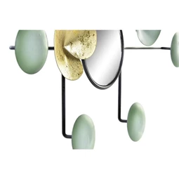 Dekoráció falra, tükörrel, tavirózsás 45x3x30 cm