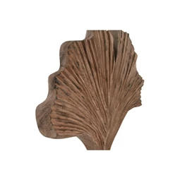 Dekoráció faragott gingko 40x9x40 cm