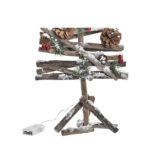 Dekoráció fenyő, LED-es 28x28x70 cm