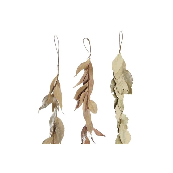 Dekoráció girland levelekkel 110x9x5 cm 3 féle