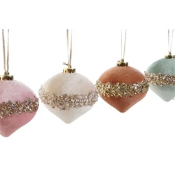 Dekoráció gömb 11x11x10 cm 4 féle