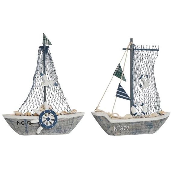 Dekoráció hajó 21x5x23,5 cm 2 féle