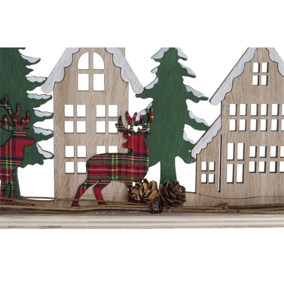 Dekoráció házak 45x4x14 cm 2 féle